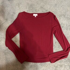 Live in the Moment Red Long Sleeve Top